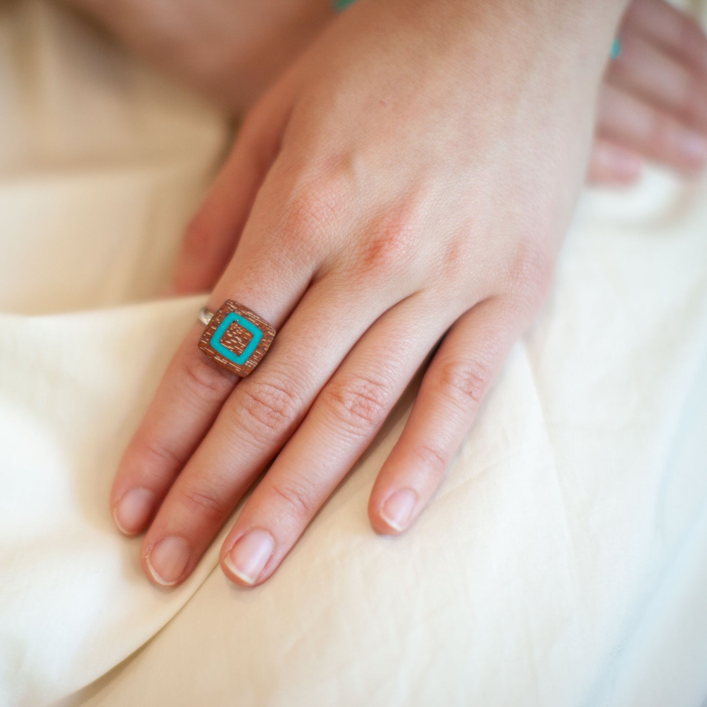 Don't Be Square Ring (Turquoise)
