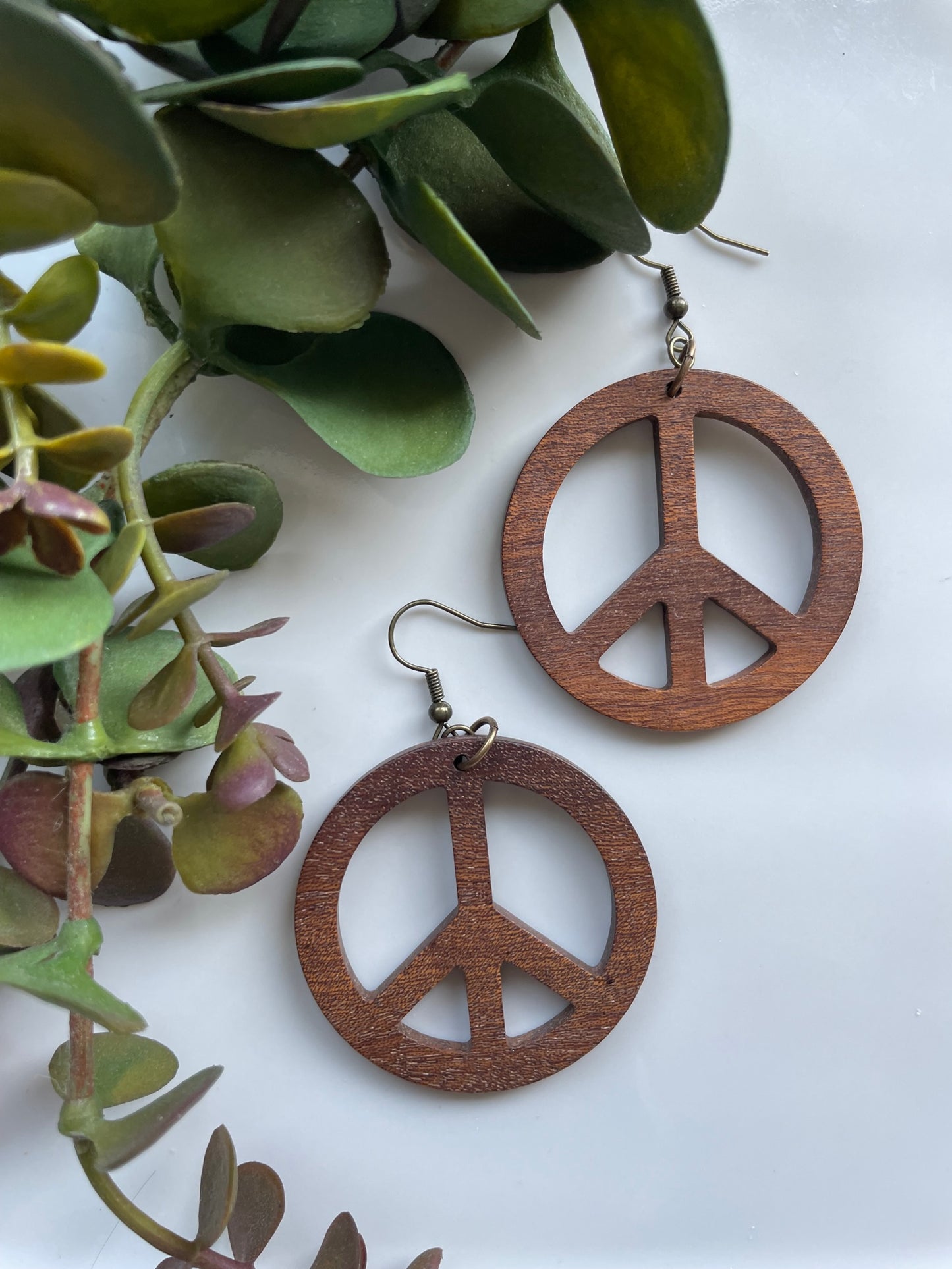 Peace Earrings Large