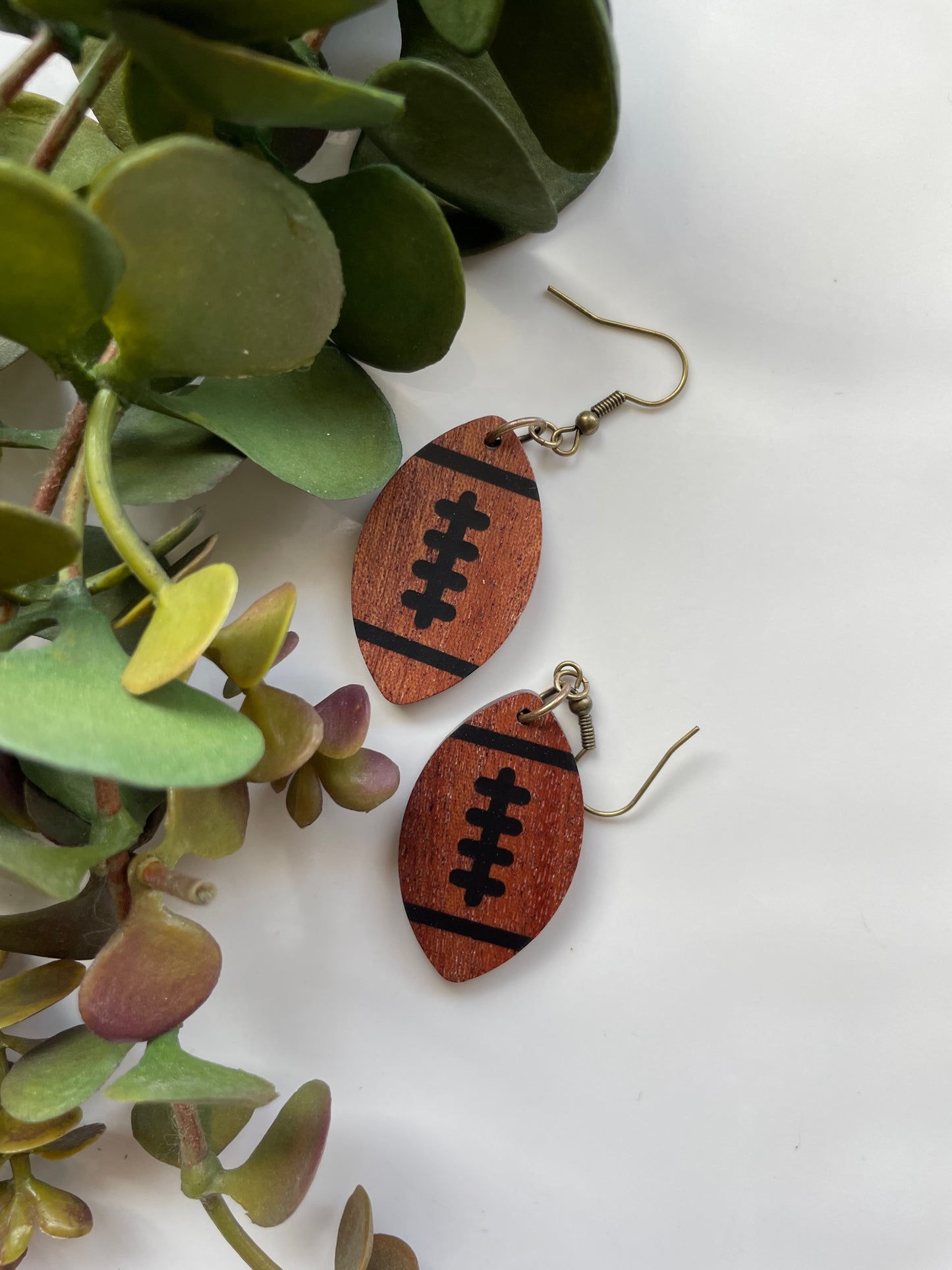  Personalized Football Earrings : Handmade Products
