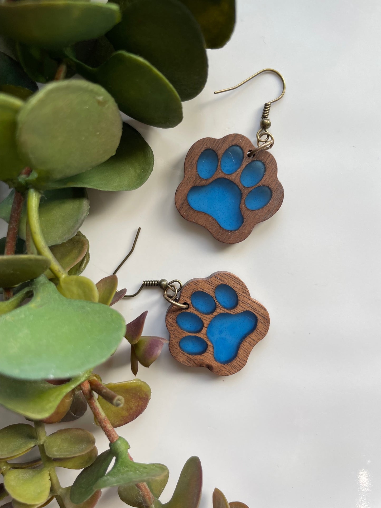 Load image into Gallery viewer, Paw Earrings (Azure)
