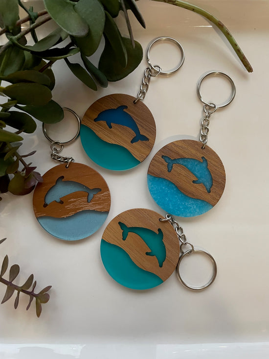 Load image into Gallery viewer, Dolphin Keychain
