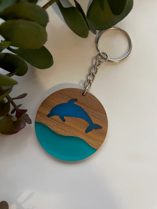 Load image into Gallery viewer, Dolphin Keychain
